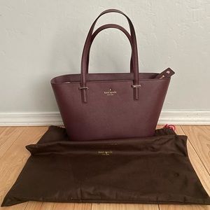 Kate Spade satchel medium oxblood